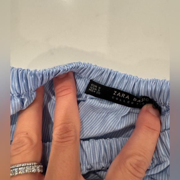 Zara Off the Shoulder Top Eyelet sleeves - Picture 4 of 5